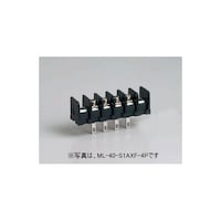 サトーパーツ 貫通型端子台 はんだ付け差込端子兼用 250V10A 角座金付ネジ 9極 ML40S1AXF9P ML40S1AXF9P 1個