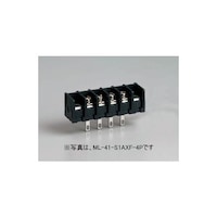 サトーパーツ 貫通型端子台 はんだ付け差込端子兼用 250V10A 角座金付ネジ 6極 ML41S1AXF6P ML41S1AXF6P 1個