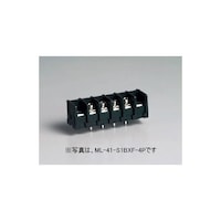 サトーパーツ 貫通型端子台 プリント基板用 250V10A 角座金付ネジ 10極 ML41S1BXF10P ML41S1BXF10P 1個