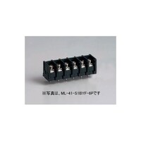 サトーパーツ 貫通型端子台 プリント基板用 250V10A 角座金付ネジ 7極 ML41S1BYF7P ML41S1BYF7P 1個