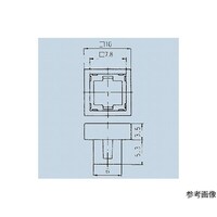 日本電産コパル電子 照光式押しボタンスイッチ取付枠 白 140000340145 140000340145 1個