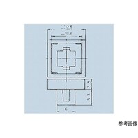 日本電産コパル電子 照光式押しボタンスイッチ取付枠 黒 140000340147 140000340147 1個