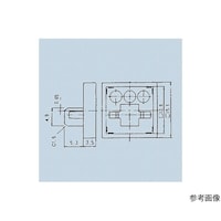 日本電産コパル電子 照光式押しボタンスイッチ取付枠 黒 140000340151 140000340151 1個