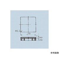 日本電産コパル電子 照光式押しボタンスイッチ角10ボタン シルバー 140000480765 140000480765 1個