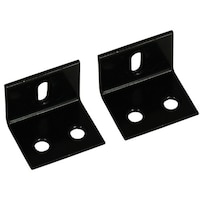 ハイロジック 黒アングル天板止立 2枚入 16682 16682 1個