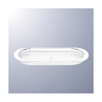 国際化工 オーバルトレー クリア 8117CL 8117CL 1個
