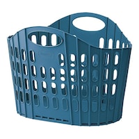 セイエイ 折りたためるランドリーバスケット ブルー JLV0502 JLV0502 1個