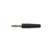 MULTICOMP バナナ プラグ 10A 2MM フリー ブラック 25.205.2 25.205.2 1個