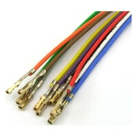 QI片端圧着済ワイヤー L450mm 10色入 10本入 QW1C10P QW1C10P 1袋