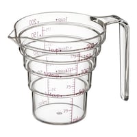山崎実業 段々計量カップ 200ML クリア 2697 2697 1個