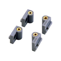 摂津金属工業 シャーシホルダー W9×H13×D16mm グレイ 4個入 RKM3CH RKM3CH 1式