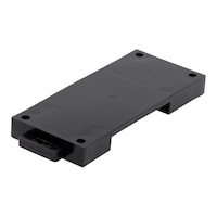 摂津金属工業 DINレール取付プレート W33×H77×D8mm ブラック DFP7025 DFP7025 1個