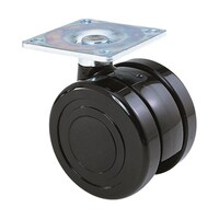 東海 双輪キャスター φ60 自在 プレート式 TY60 TY60 1個