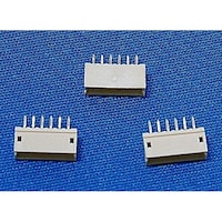 マルツエレック プリント基板用コネクターベース付ピン/トップ型6極 B6BZR B6BZR 1個