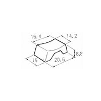 日本電産コパル電子 小形ロッカースイッチボタン 黒 140000480621 140000480621 1個