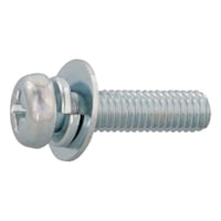 サンコー 組込みねじ (+)ナベP=3(鉄(または標準)・パーカー(黒染め)) M3×10(190本入) 100000030030010011190P 1000000300300100