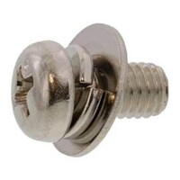 サンコー 組込みねじ ピタック(+)ナベP=3(黄銅・ニッケル) M5×10(20本入) 1001P003005001000520P 1001P00300500100 1パック