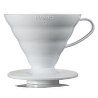 HARIO V60透過ドリッパー02 ホワイト VDR02W VDR02W 1個