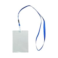 トライメイト 縦向きケース付き 名札首掛けストラップ