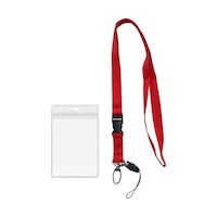トライメイト 平紐ネックストラップ 名刺・IDカード用ケース