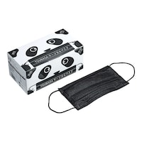 中部物産貿易 ツバサ サージカルマスク ブラック 50枚入 06100036B0 06100036B0 1枚