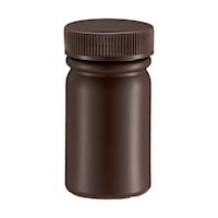 瑞穂化成工業 広口びん PE製 茶色