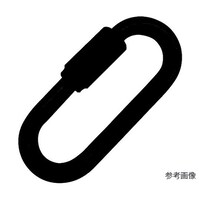 水本 ステンレス リングキャッチ 黒色塗装 線径6mm長さ49mm SH6MB SH6MB 1個