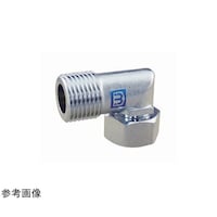 ミヤコ フレキ用エルボ 袋ナット付 小曲 黄銅