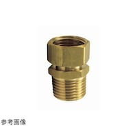 ミヤコ 袋ナット付アダプタメッキ無 黄銅
