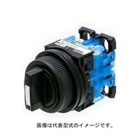 富士電機 コマンドスイッチφ30丸フレーム長ツマミ形セレクタスイッチ 黒 AR30PR120B AR30PR120B 1個