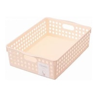 イノマタ化学 ストックバスケットB5浅型 ライトピンク 4573 4573 1個