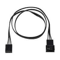 ainex PWMファン用電源延長リボンケーブル 50cm ブラック CA099A CA099A 1個