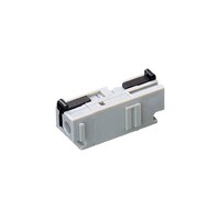 サトーパーツ 中継用スクリューレス端子台 9.2mmピッチ 10A 300V 2穴/極 1極 連結型(任意極数)黒 ML7000B ML7000B 1個