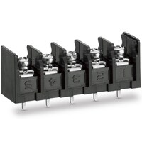 サトーパーツ 基板用ねじ式端子台 M4フリーねじ 9.5mmピッチ 20A 250V 3極 ML260S1B3YF3P ML260S1B3YF3P 1個