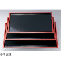 福井クラフト 羽反木目盆 黒天朱SL