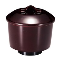 福井クラフト 耐熱風鈴椀 溜無地 内黒 31005960 31005960 1個