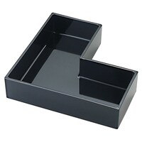 福井クラフト 長手玉手箱L仕切銀天べっ甲/138×138L型箱
