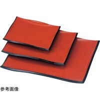 福井クラフト 9寸 波渕バイキングトレー 朱渕黒 51310020 51310020 1個