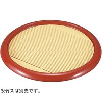 福井クラフト 8寸 丸刷毛目そば皿