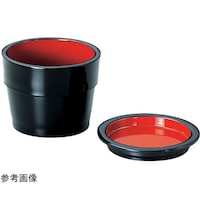 福井クラフト 渕太薬味皿 朱天黒 45133220 45133220 1個