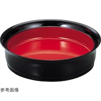 福井クラフト 8寸 羽反深鉢 黒内朱 51272100 51272100 1個