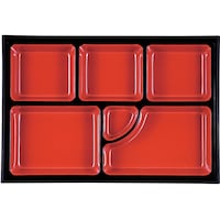 福井クラフト 尺3 DXスーパー仕切 朱天黒 21078060 21078060 1個