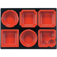 福井クラフト 尺2寸 長手弁当用 N仕切 内朱天黒 70001910 70001910 1個