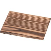 福井クラフト 14cm 長角焼杉敷板(141×111×H10mm) 92981965 92981965 1個