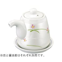 福井クラフト 陶)丸醤油差/受皿/七味立て/楊枝入れ