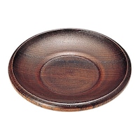 福井クラフト 木製4寸 玉渕茶托 ふき漆塗 82154540 82154540 1個