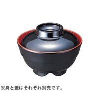 ダイワ スタック汁椀(身)内朱外黒 MF80 MF80 1個