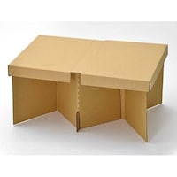 アートナップ レジャー テーブル 折りたたみ 使い捨て ダンボールテーブル 69472941 1個