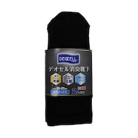 福徳産業 デオセル消臭 先丸ソックス 黒 L 1組(2足入) #40402PL #40402PL 1組