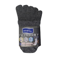 福徳産業 デオセル5本指カカト付ソックス ミドル丈